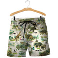 3D All Over Printed Dinosaurs Colleciton Shirts and Shorts-3D All Over Printed Clothes-HP Arts-Shorts-XS-Vibe Cosy™
