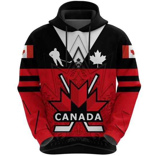 CANADA HOCKEY MAPLE LEAF UNISEX 3D HOODIE  21022106.CXT