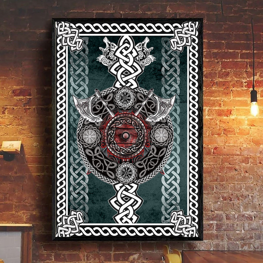 Viking Poster Vertical 3D Printed