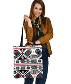 Native American 3D Printed Canvas Tote Bag