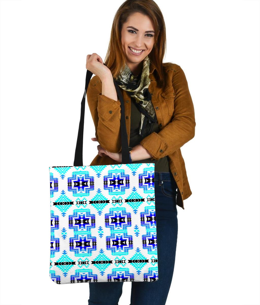 Native American 3D Printed Canvas Tote Bag