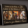 Native Listen To The Wind It Talks Listen To The Silence It Speaks Listen To Your Heart It Knows Native American 3D All Over Printed Canvas Poster