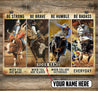 Personalized Name Bull Riding 3D All Over Printed Poster