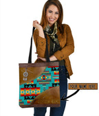 Custom Name Native American 3D Printed Canvas Tote Bag