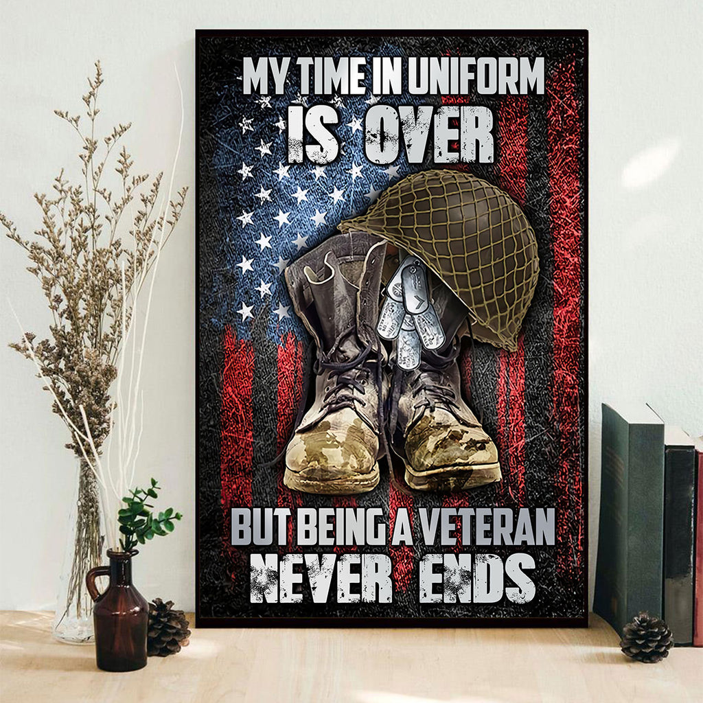 Veteran Poster Vertical 3D Printed