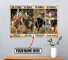 Personalized Name Bull Riding 3D All Over Printed Poster