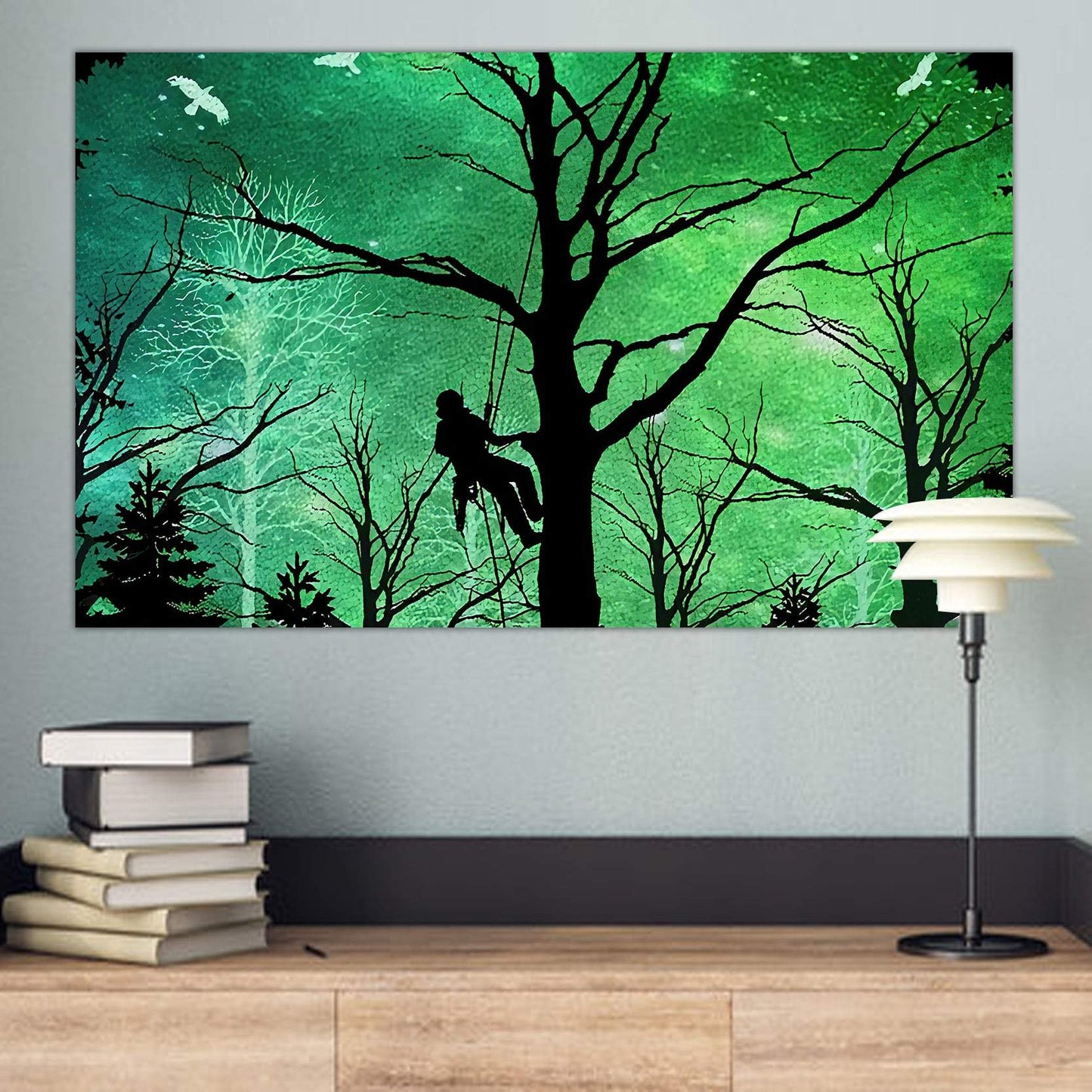 3D Printed Arborist Logger Lumberjack Poster Horizontal MEI