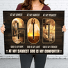 At My Lowest God Is My Hope At My Darkest God Is My Light 3D Landscape Canvas Poster Wall Art