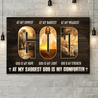 At My Lowest God Is My Hope At My Darkest God Is My Light 3D Landscape Canvas Poster Wall Art