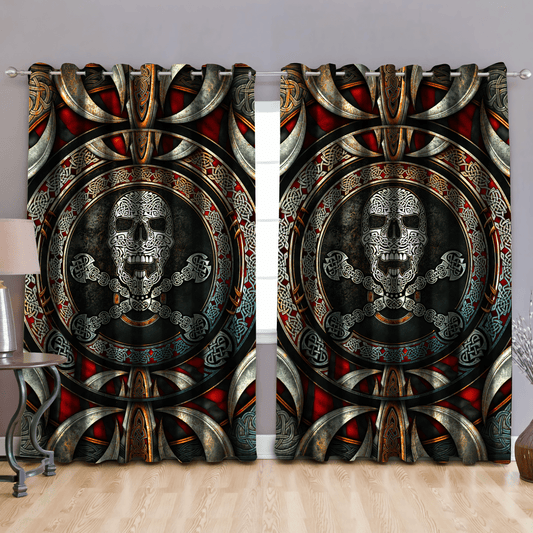 Celtic Skull Window Curtains MH01032104