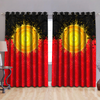 Aboriginal Flag Indigenous Sun Painting Art Curtain