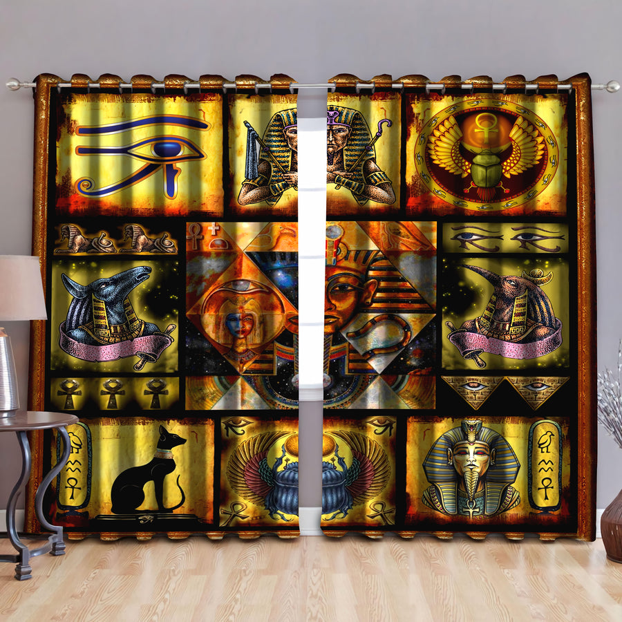 Ancient Egypt 3D All Over Printed Window Curtains
