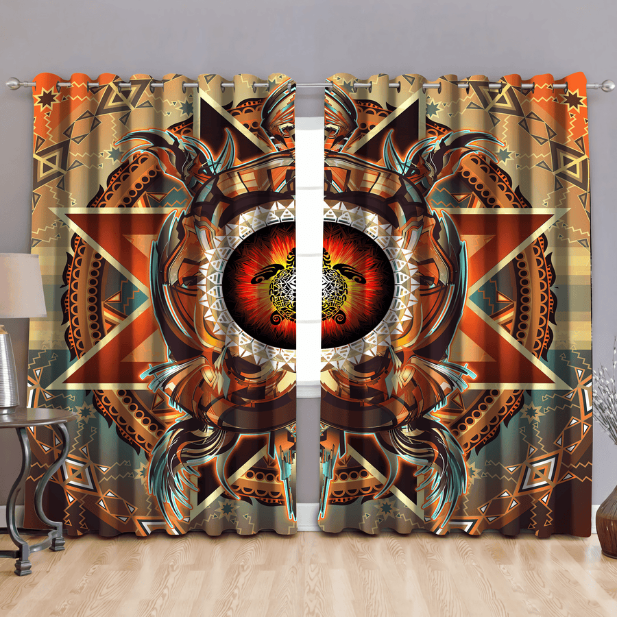 Native American Pattern 3D All Over Printed Window Curtains