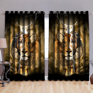 Premium 3D Design Curtain Easter Jesus Christian ML