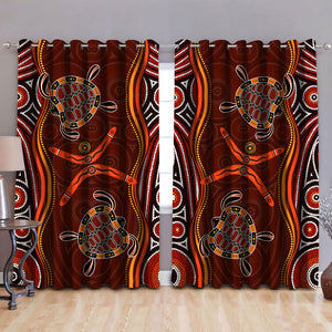 Aboriginal Naidoc Week Heal the Turtle 3D print Curtain