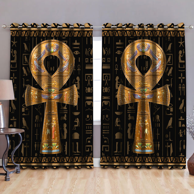 Egypt 3D All Over Printed Window Curtains