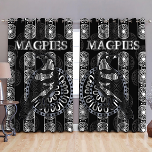 Premium Magpies Window Curtains