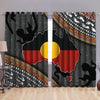 Aboriginal dots Zip pattern 3D design printed Curtains