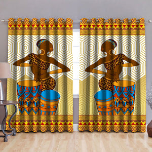 African Girl Drum Curtains TN NTN26042102.S1