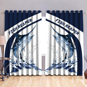 Marlin fishing design 3d print Curtain