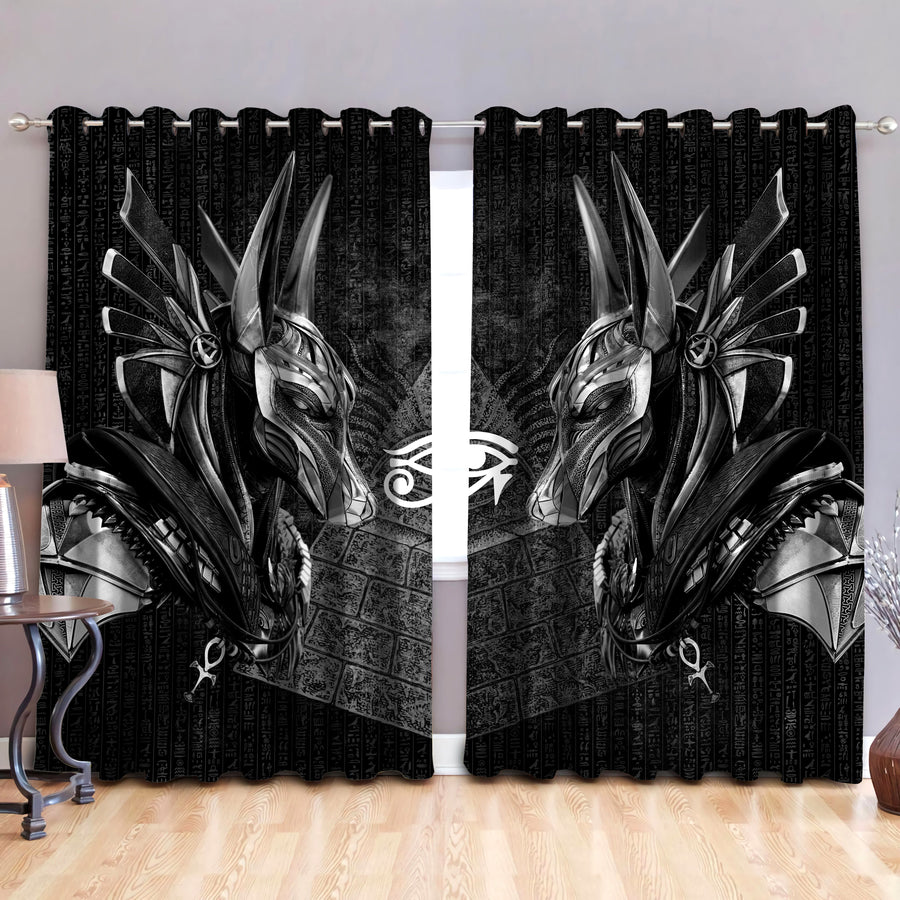 Horus Eye Egypt Anubis Ancient 3D Thermal Grommet Window Curtains