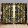 Celtic Compass 3D All Over Printed Window Curtains