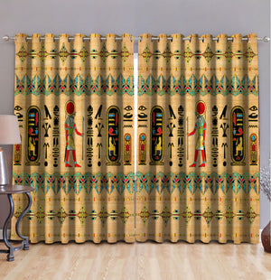 Ancient Egypt 3D All Over Printed Window Curtains