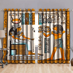 Ancient Egypt 3D All Over Printed Window Curtains