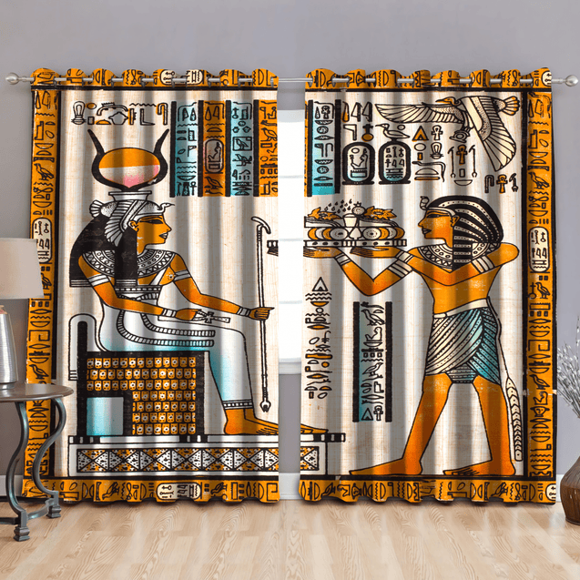 Ancient Egypt 3D All Over Printed Window Curtains