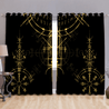 Viking 3D All Over Printed Window Curtains