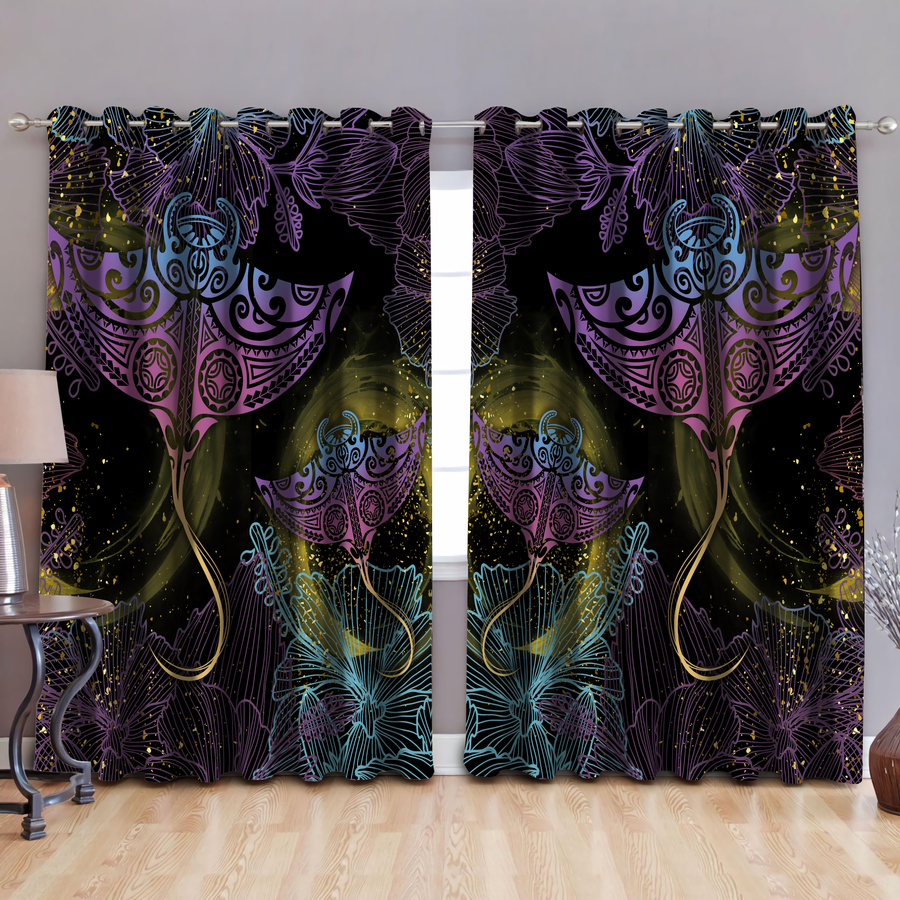 Amazing Polynesian Beautiful Ray Window Curtains ML