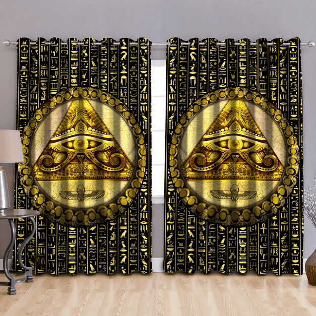 Ancient Egypt 3D All Over Printed Window Curtains