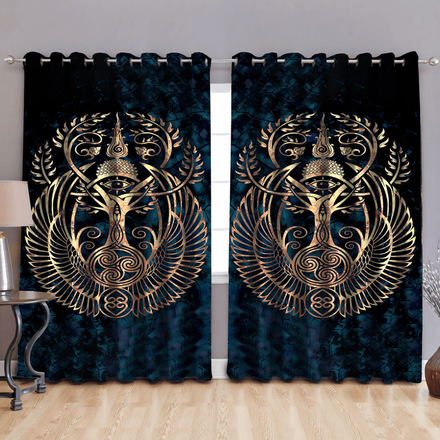 Ancient Egypt 3D All Over Printed Window Curtains