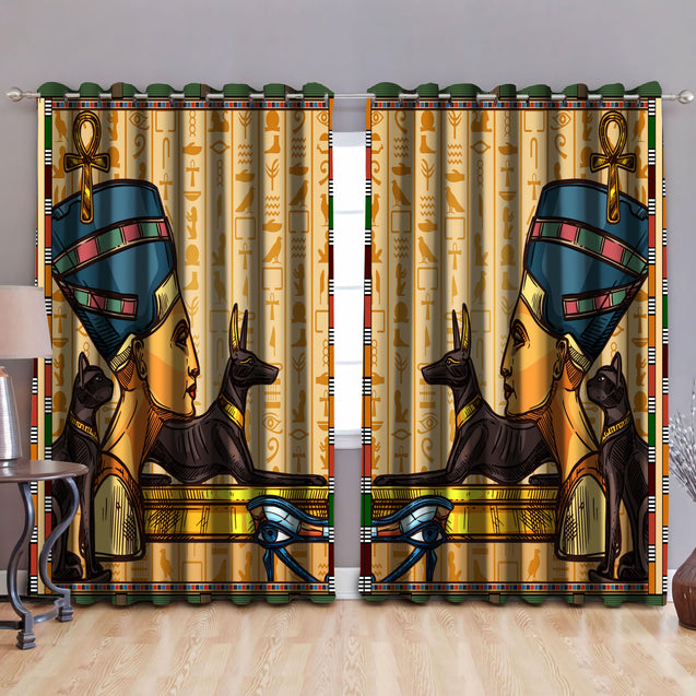 Ancient Egypt 3D All Over Printed Window Curtains