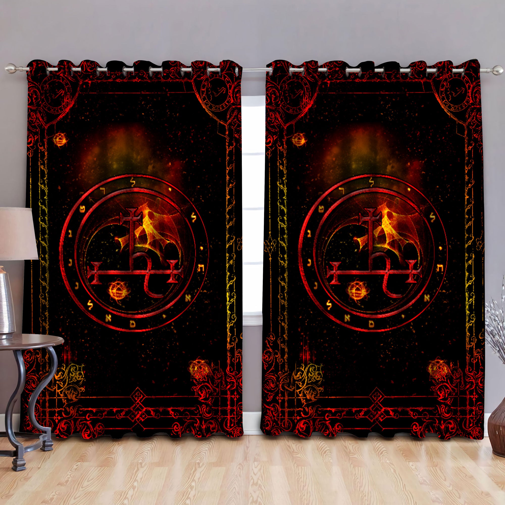 Lilith Satanic Window Curtains AM10062101