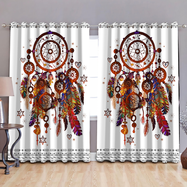 Native American Pattern 3D All Over Printed Window Curtains