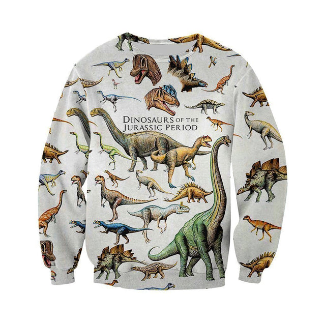 3D All Over Printed Dinosaurs Shirts and Shorts-3D All Over Printed Clothes-HP Arts-Long-sleeved Shirt-XS-Vibe Cosy™