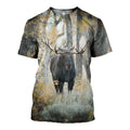 3D All Over Printed Moose Hunting Art Shirts-Apparel-6teenth World-T-Shirt-S-Vibe Cosy™