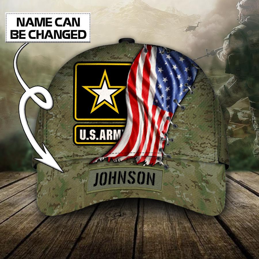 Customized Name United States Army Classic Cap