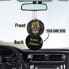 Customized Name Lion Warrior Unique Design Car Hanging Ornament