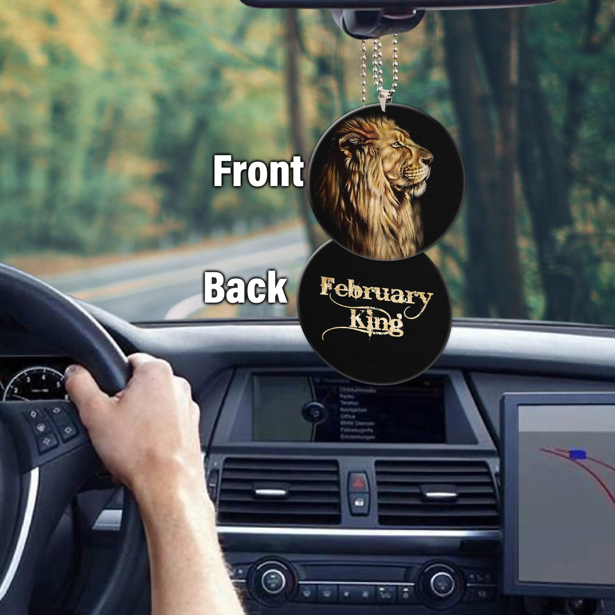 February King Lion Unique Design Car Hanging Ornament
