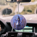 Anubis Face Blue Ancient Egyptian Unique Design Car Hanging Ornament