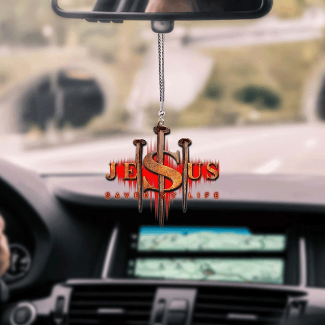 Jesus Saved My Life Unique Design Car Hanging Ornament