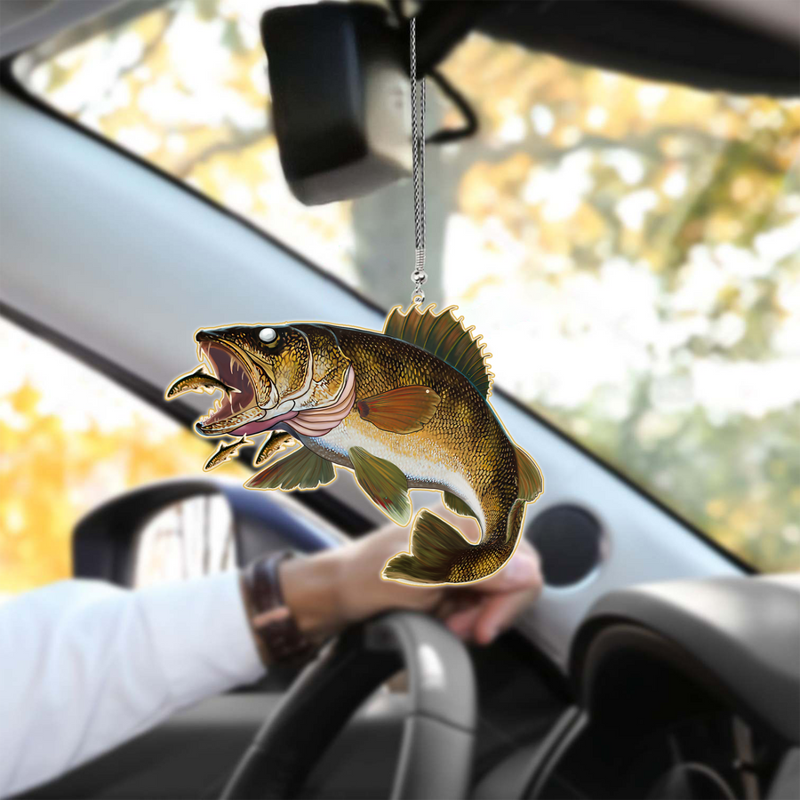 Walleye Fishing Unique Design Car Hanging Ornament