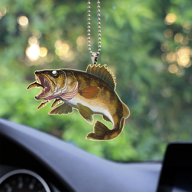 Walleye Fishing Unique Design Car Hanging Ornament