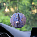 Anubis Face Blue Ancient Egyptian Unique Design Car Hanging Ornament