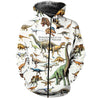 3D All Over Printed Dinosaurs Shirts and Shorts-3D All Over Printed Clothes-HP Arts-Zipped Hoodie-XS-Vibe Cosy™
