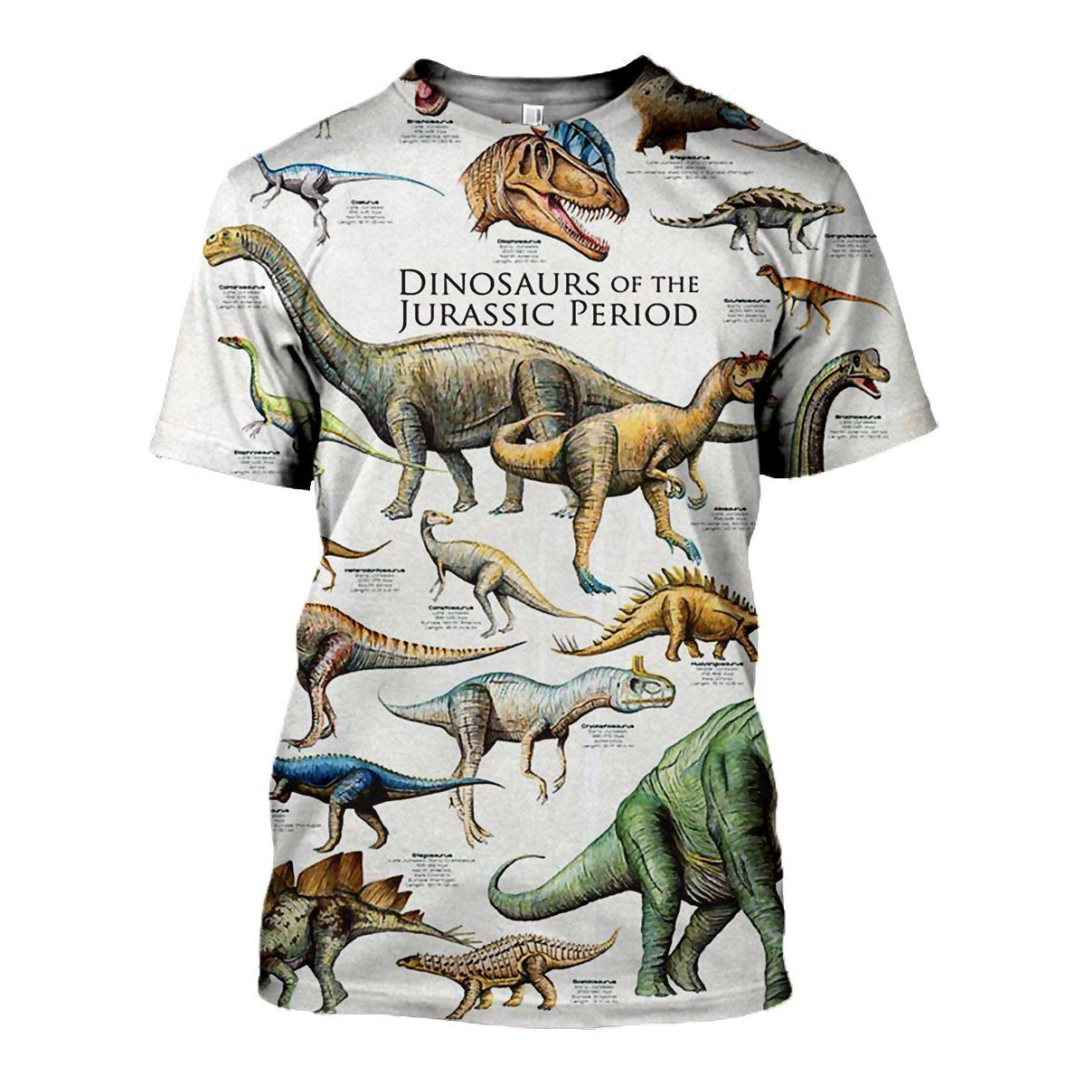 3D All Over Printed Dinosaurs Shirts and Shorts-3D All Over Printed Clothes-HP Arts-T-shirt-XS-Vibe Cosy™
