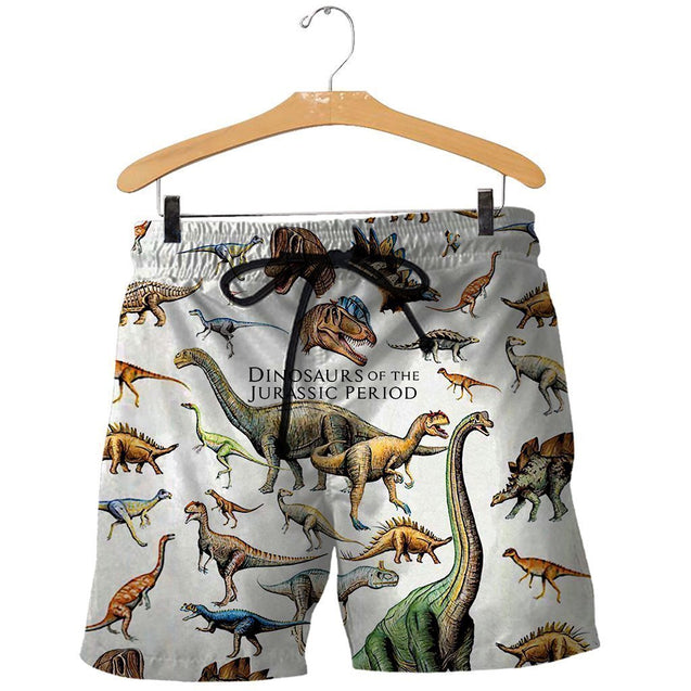 3D All Over Printed Dinosaurs Shirts and Shorts-3D All Over Printed Clothes-HP Arts-Shorts-XS-Vibe Cosy™