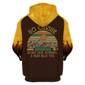 A Bear Kills You Vintage Camping All Over Printed Hoodie